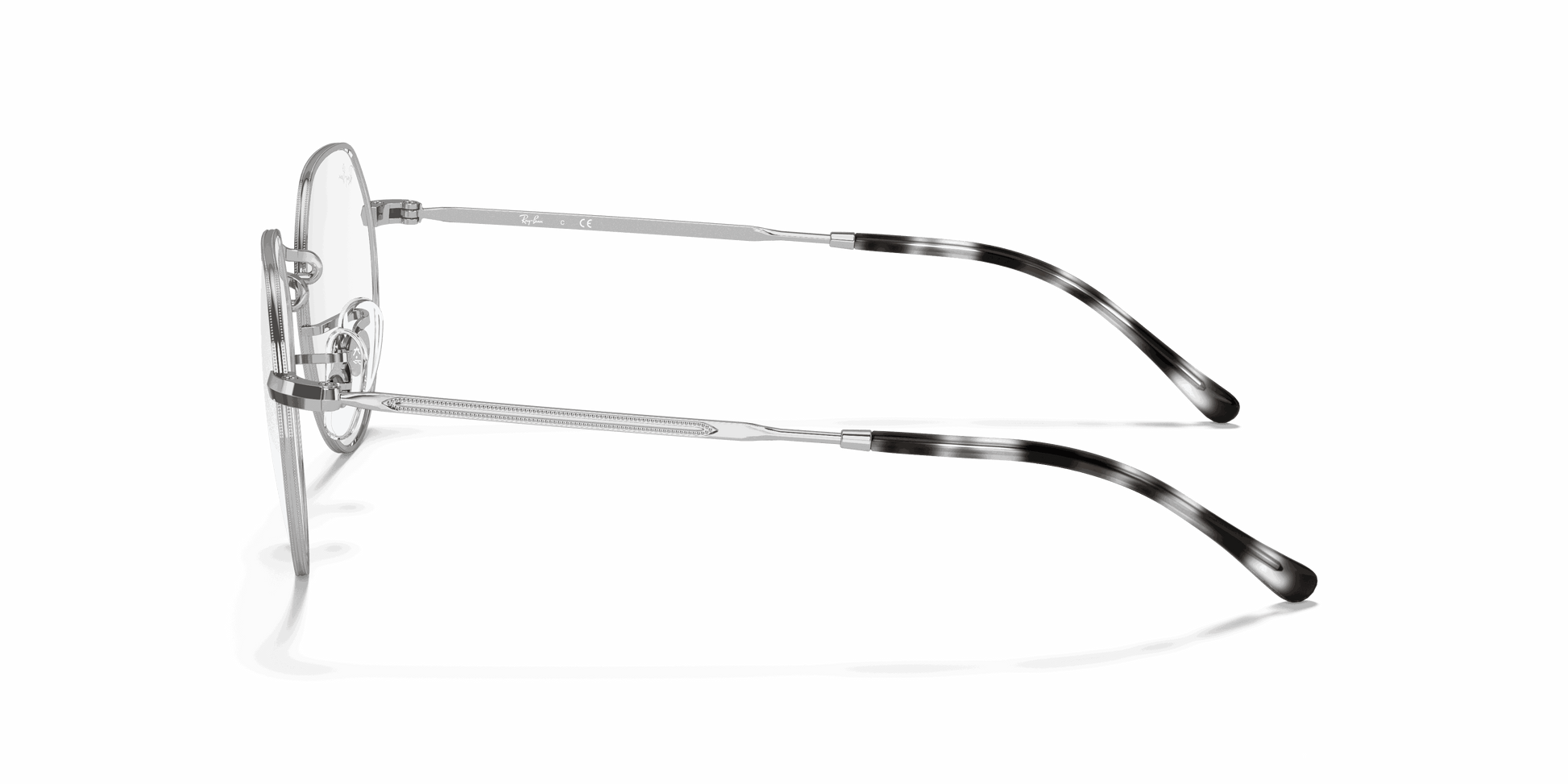 [Clear Lenses, Polished Silver Frame]