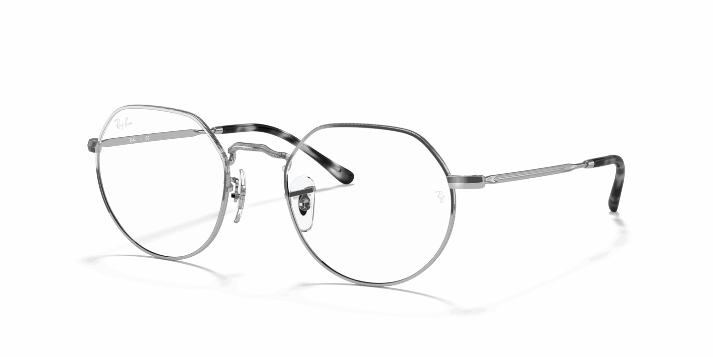 [Clear Lenses, Polished Silver Frame]