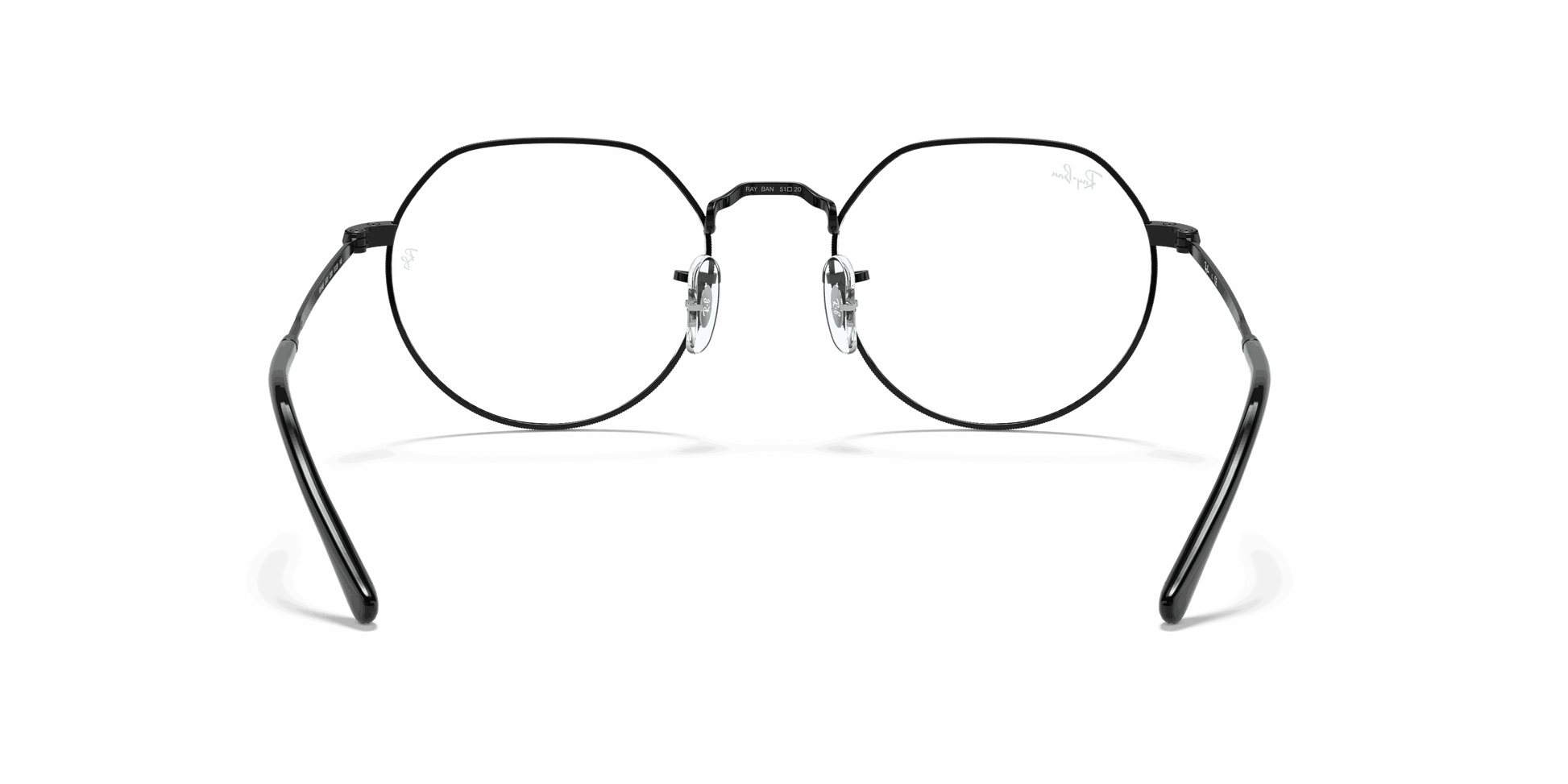 [Clear Lenses, Polished Black Frame]