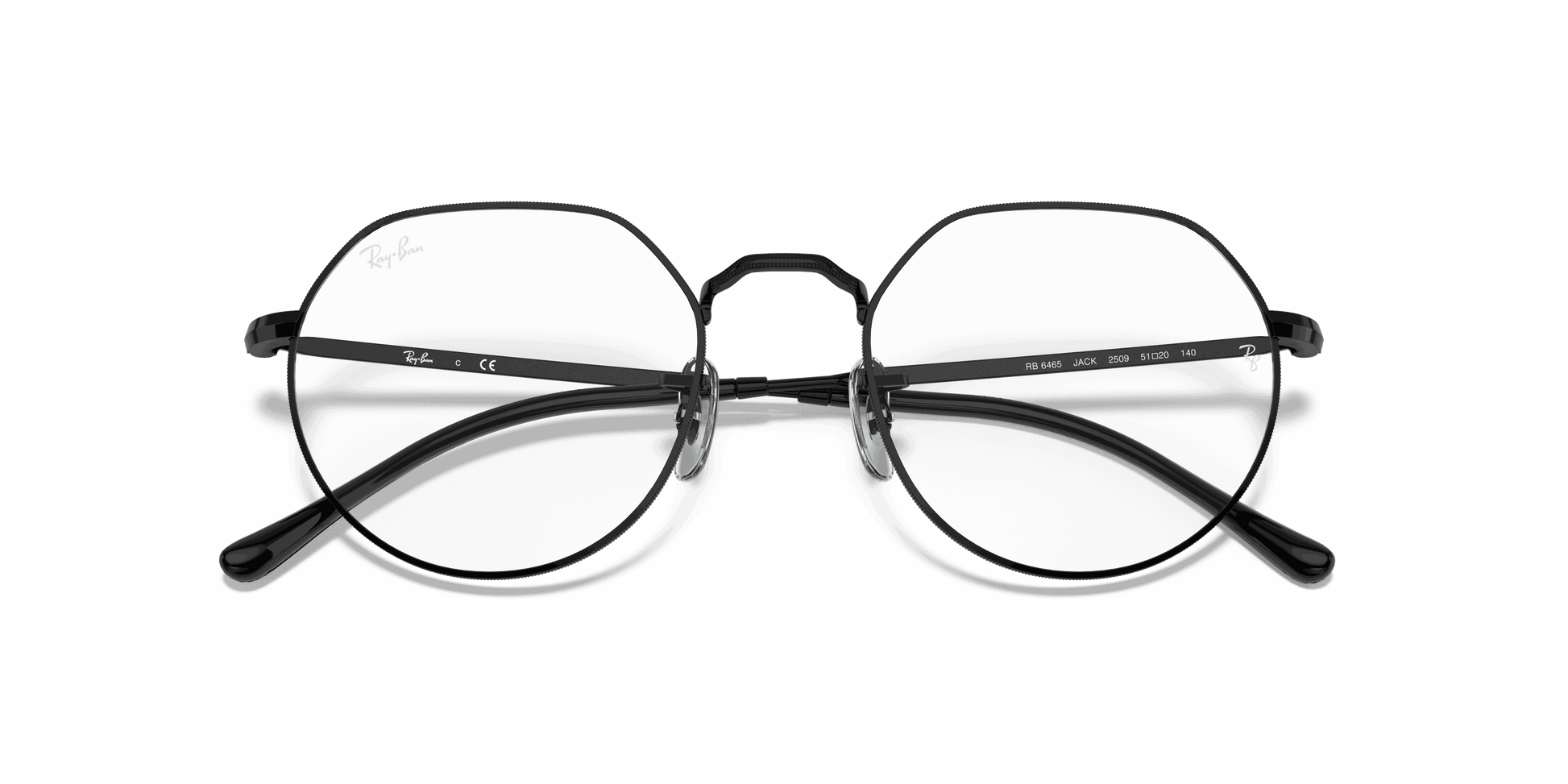[Clear Lenses, Polished Black Frame]
