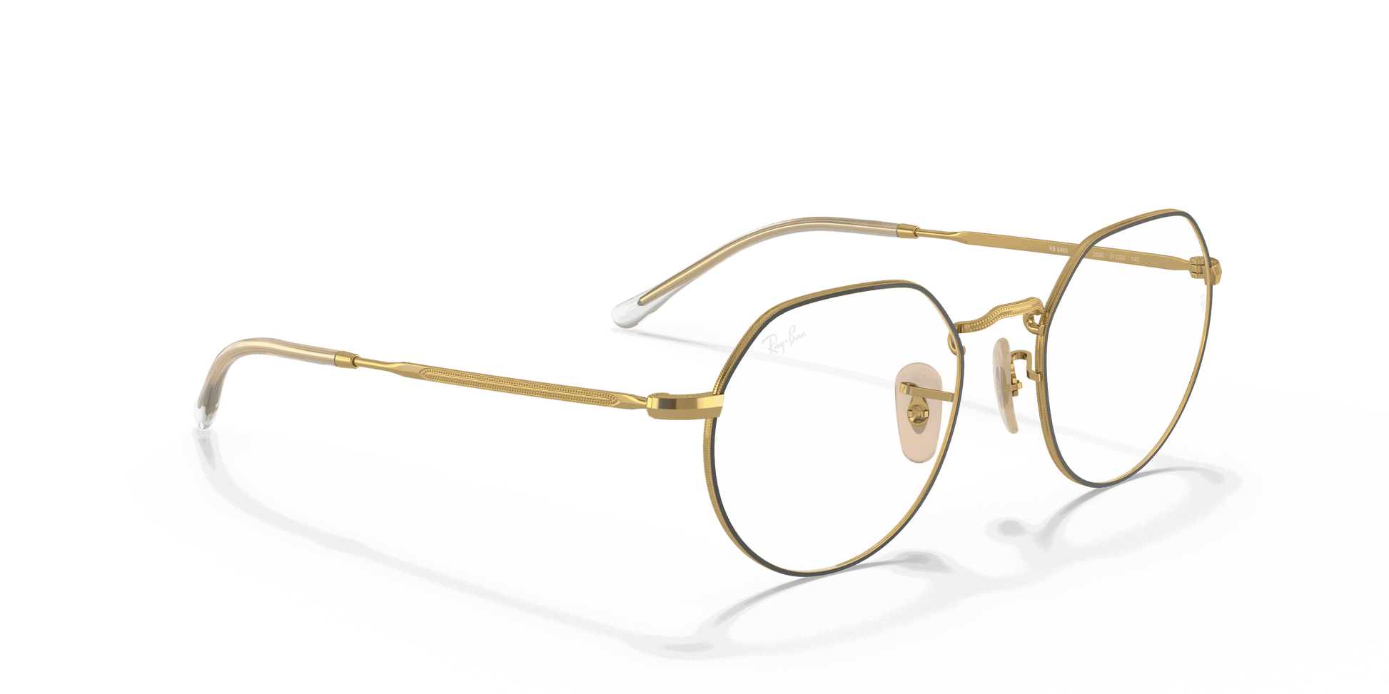 [Clear Lenses, Matte Gold Frame]
