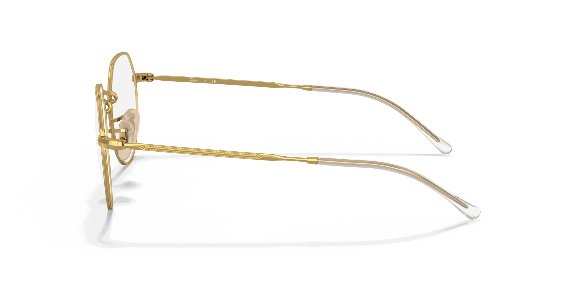 [Clear Lenses, Matte Gold Frame]