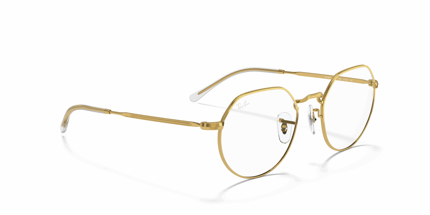 [Clear Lenses, Polished Gold Frame]