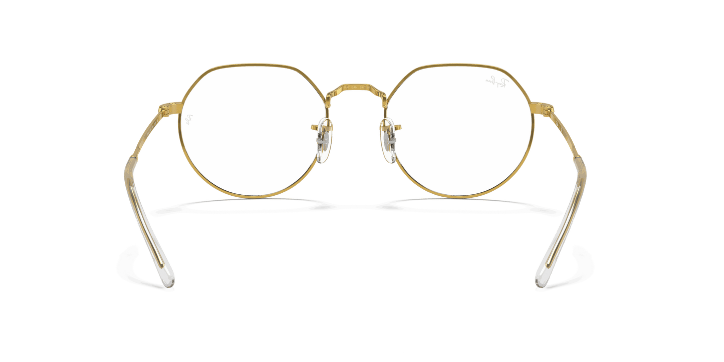 [Clear Lenses, Polished Gold Frame]