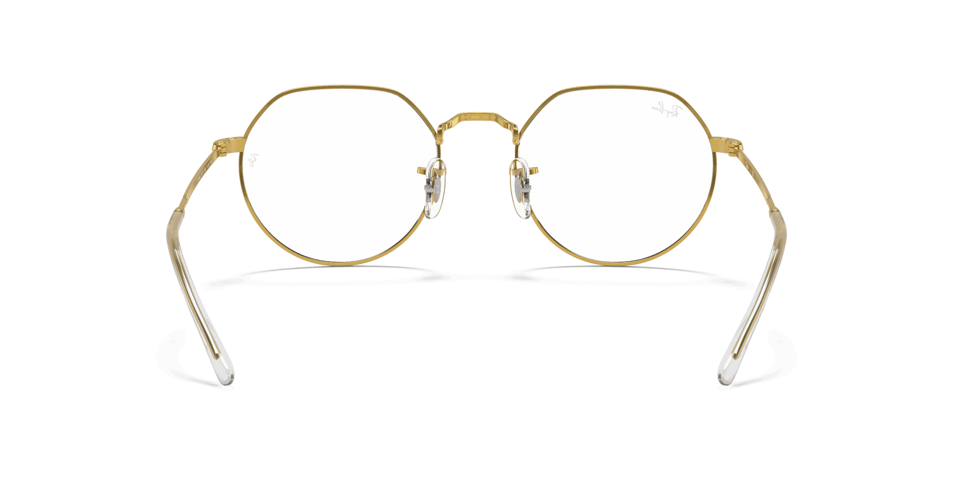 [Clear Lenses, Polished Gold Frame]