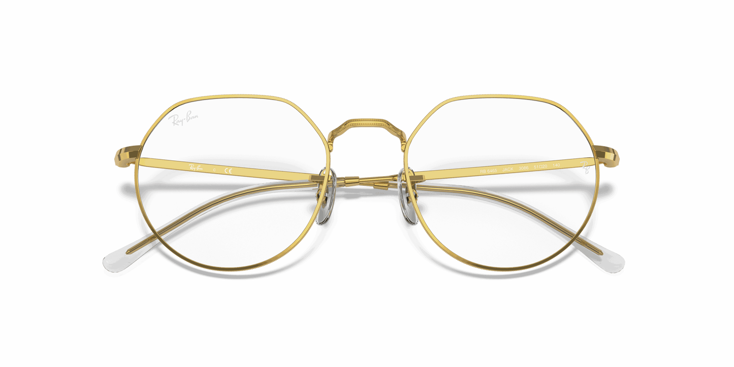 [Clear Lenses, Polished Gold Frame]