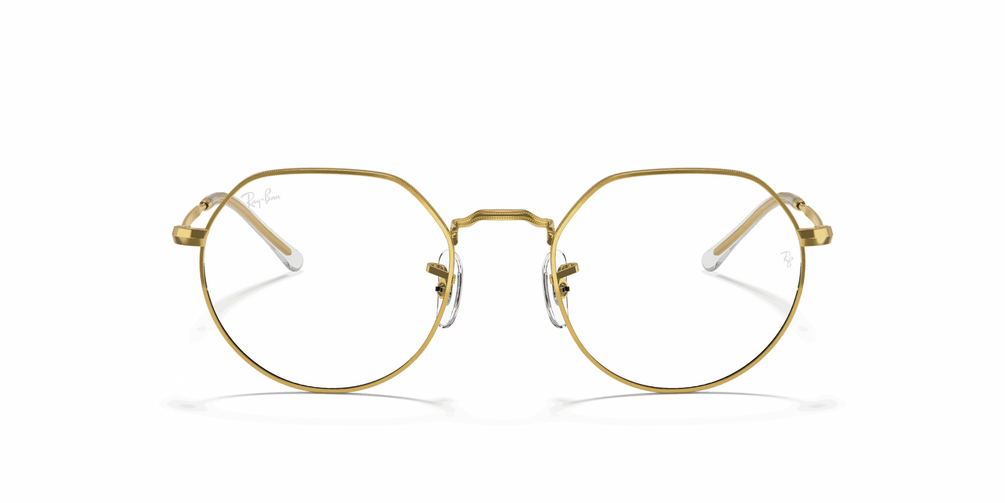 [Clear Lenses, Polished Gold Frame]