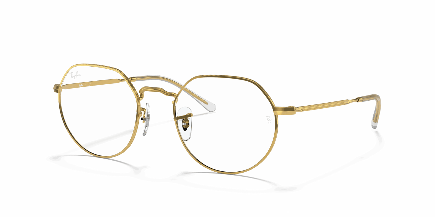 [Clear Lenses, Polished Gold Frame]