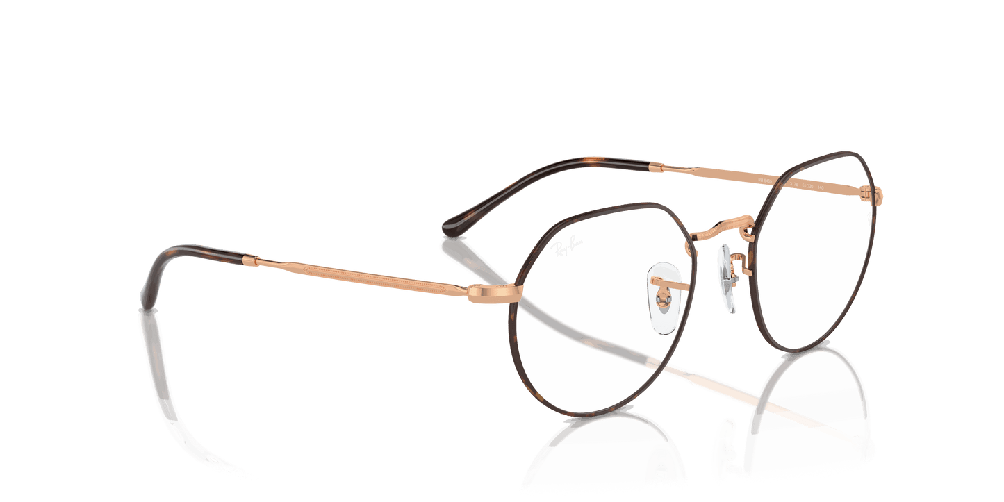 [Clear Lenses, Polished Havana On Rose Gold Frame]