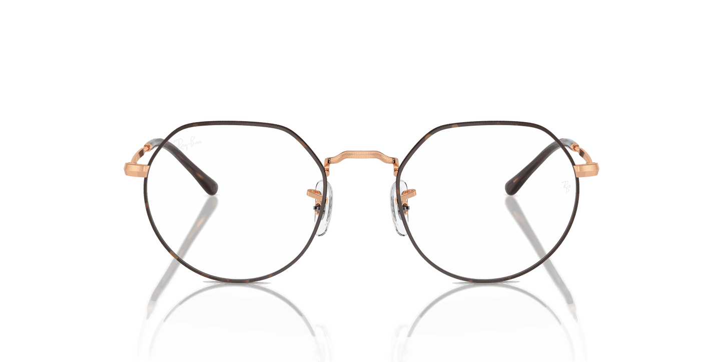 [Clear Lenses, Polished Havana On Rose Gold Frame]