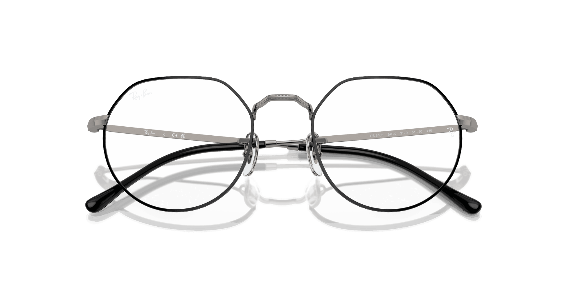 [Clear Lenses, Polished Black On Gunmetal Frame]