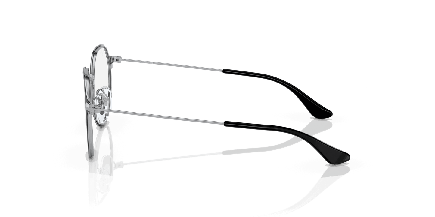 [Clear Lenses, Polished Black On Silver Frame]