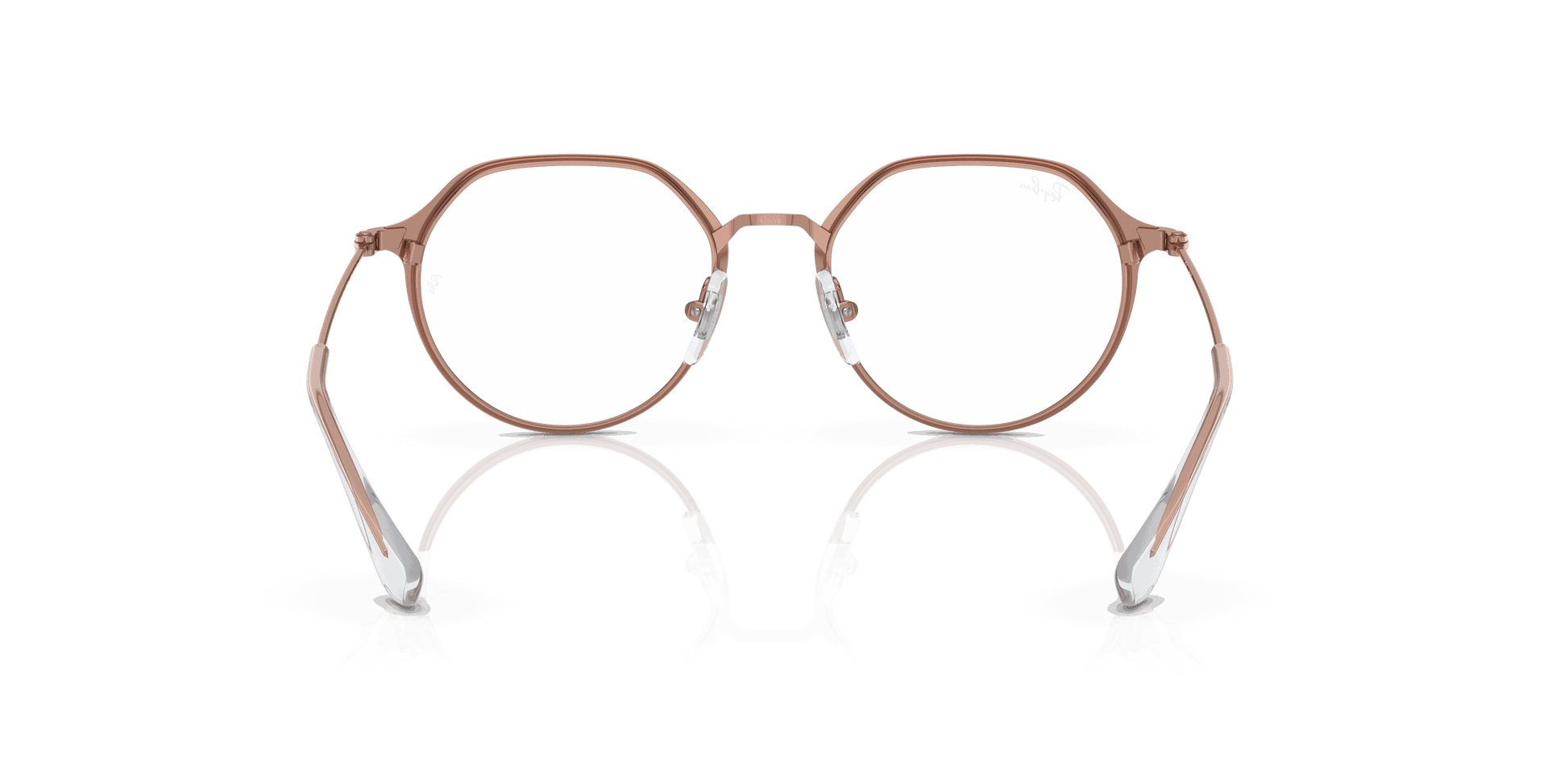 [Clear Lenses, Matte Bordeaux On Rose Gold Frame]