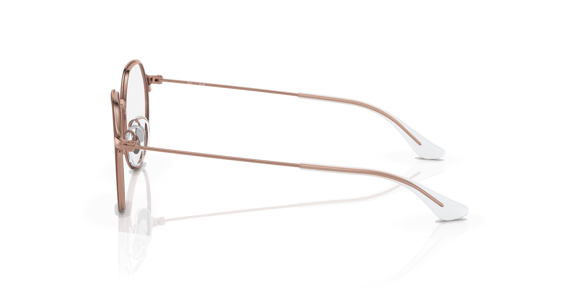 [Clear Lenses, Matte Bordeaux On Rose Gold Frame]