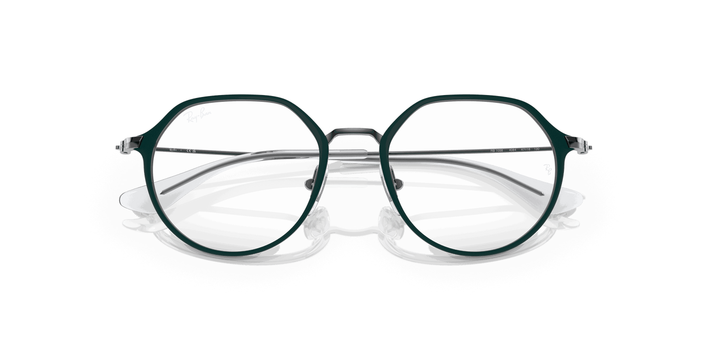 [Clear Lenses, Matte Green Frame]