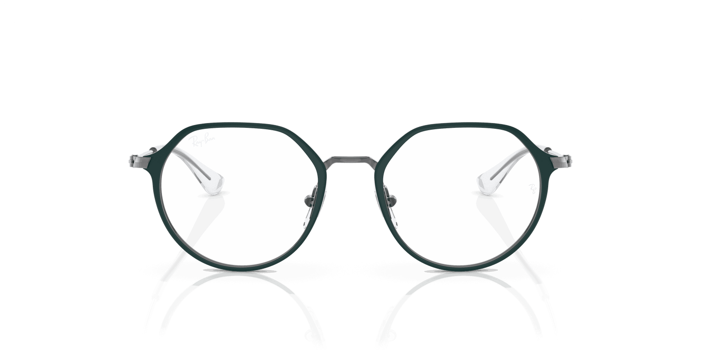 [Clear Lenses, Matte Green Frame]