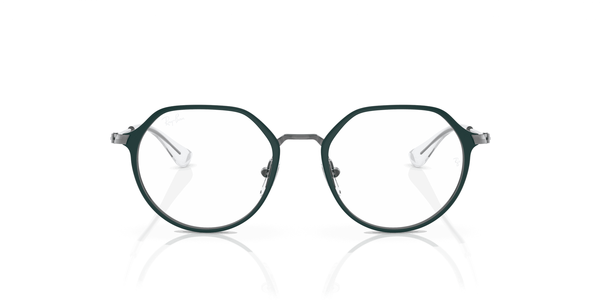 [Clear Lenses, Matte Green Frame]