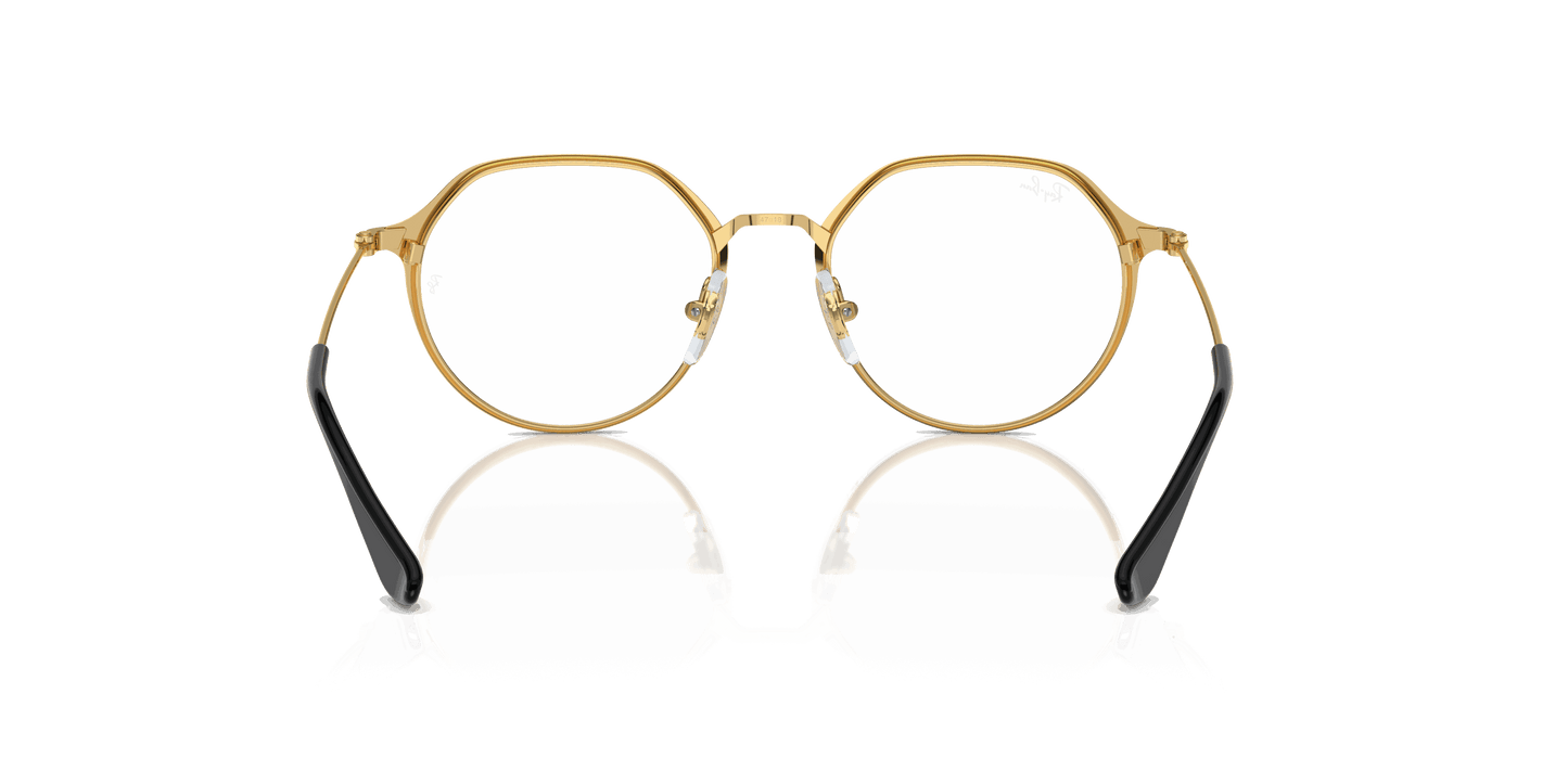 [Clear Lenses, Polished Black On Gold Frame]