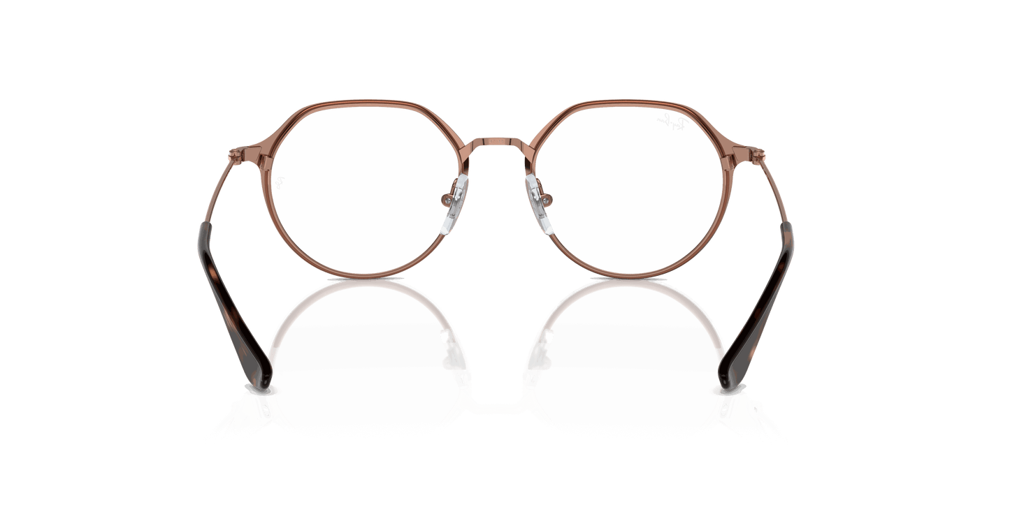[Clear Lenses, Polished Brown On Rose Gold Frame]