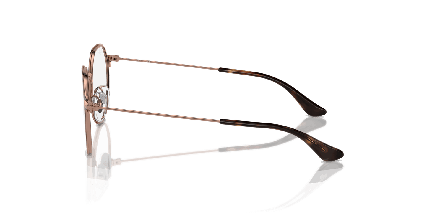 [Clear Lenses, Polished Brown On Rose Gold Frame]