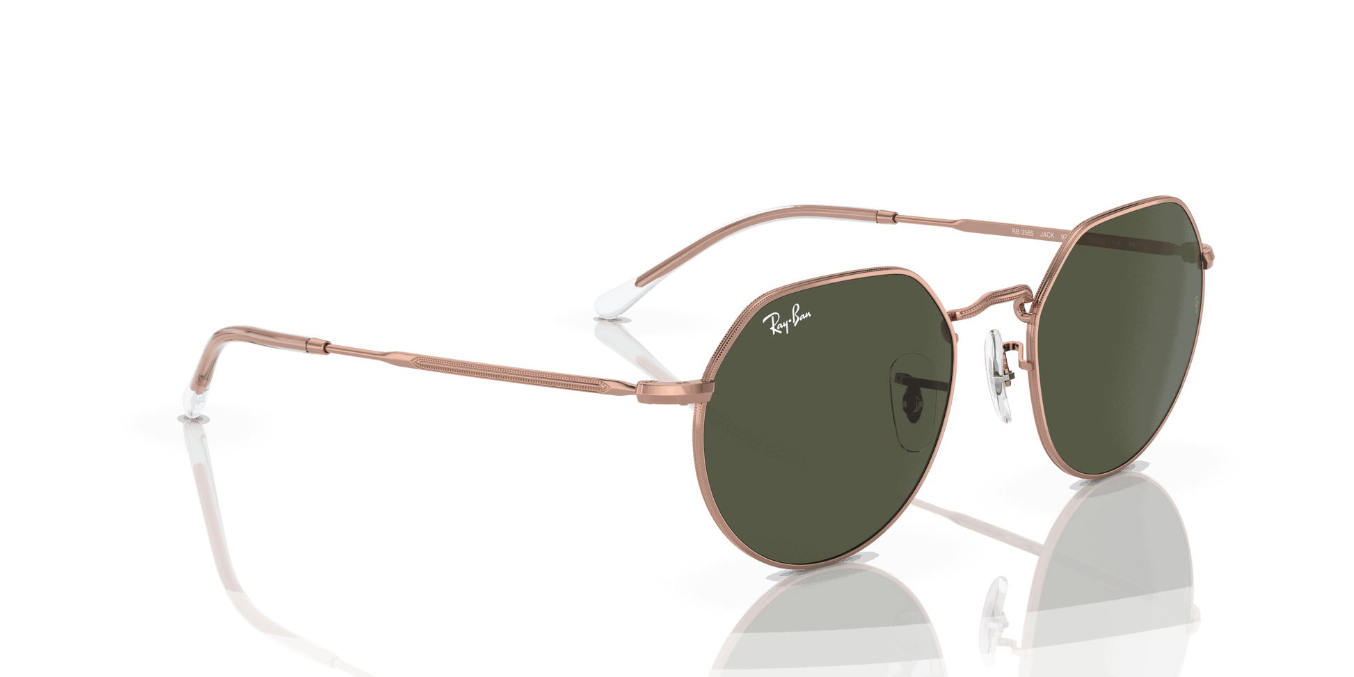 [Green Lenses, Polished Rose Gold Frame]