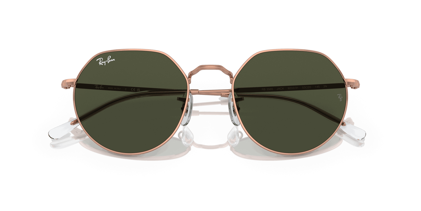 [Green Lenses, Polished Rose Gold Frame]