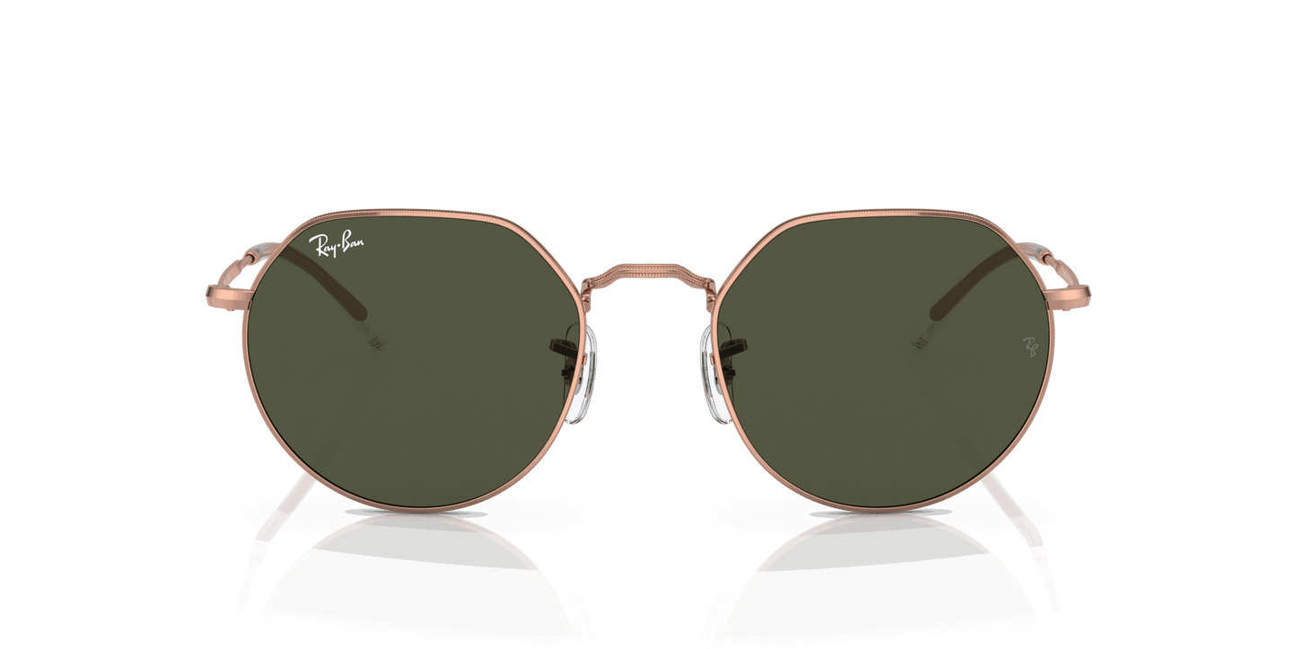 [Green Lenses, Polished Rose Gold Frame]