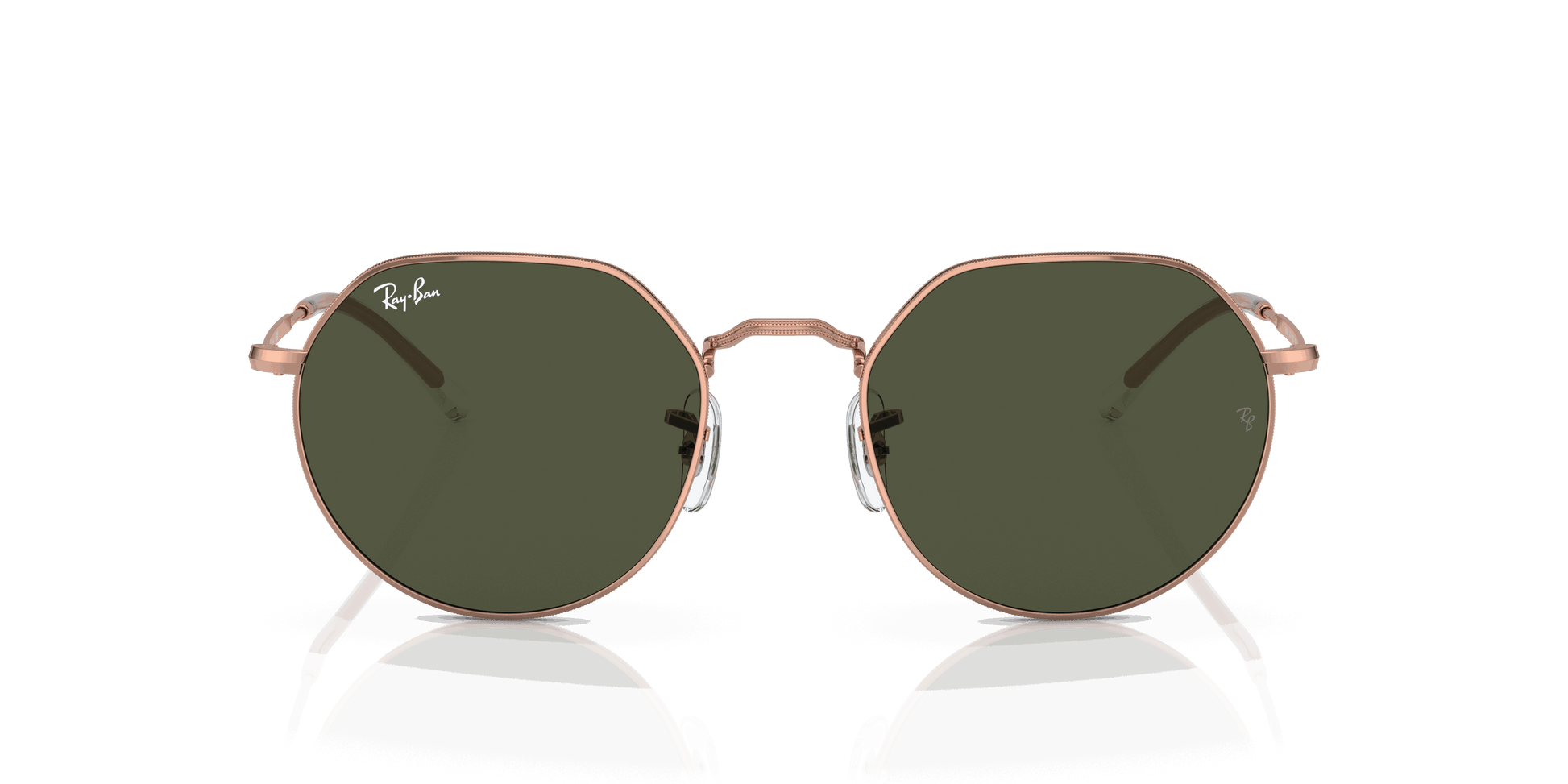 [Green Lenses, Polished Rose Gold Frame]