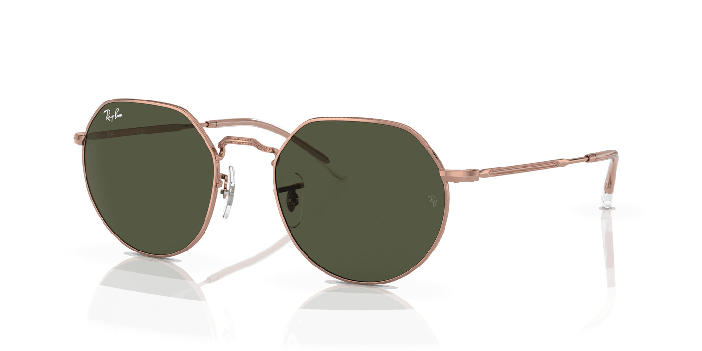 [Green Lenses, Polished Rose Gold Frame]