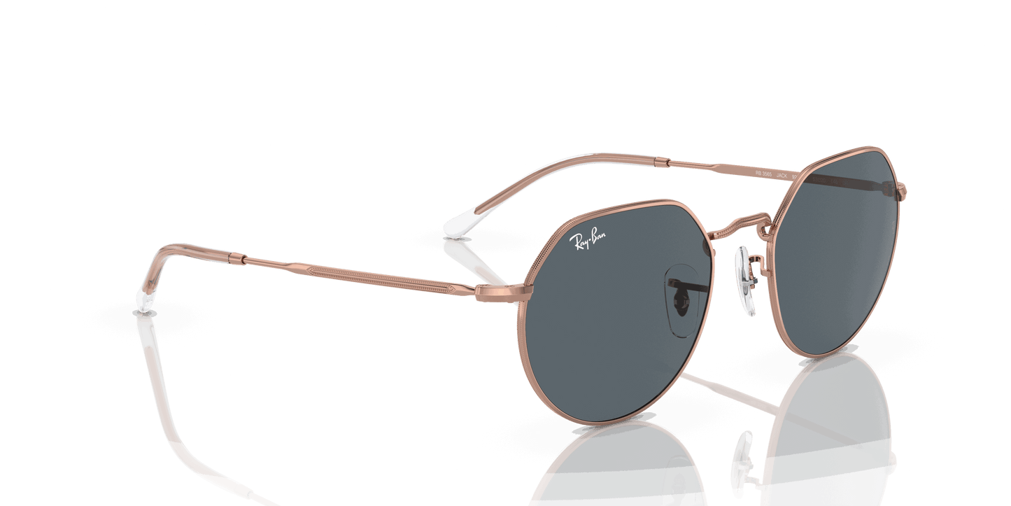 [Blue Lenses, Polished Rose Gold Frame]