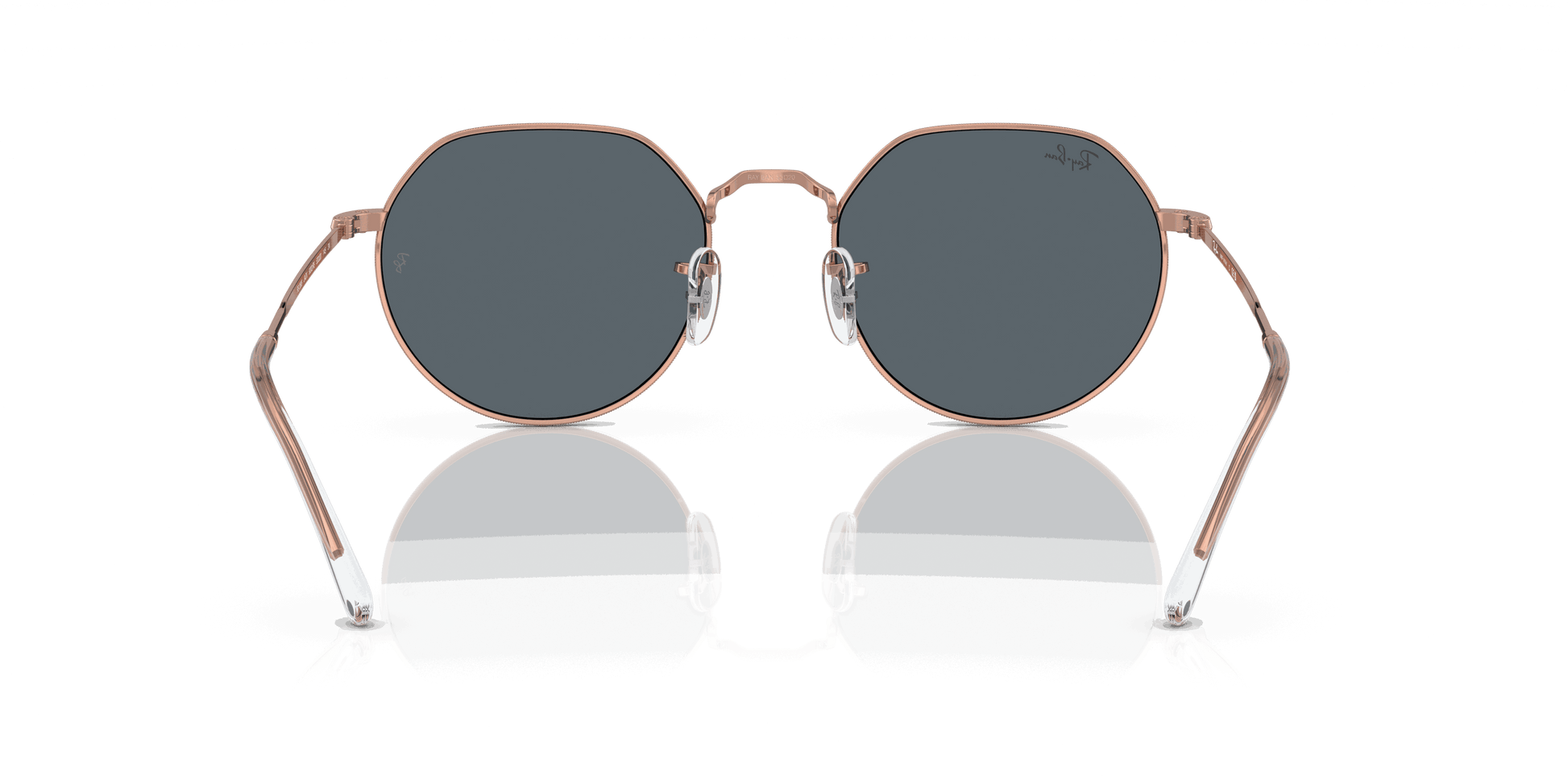 [Blue Lenses, Polished Rose Gold Frame]