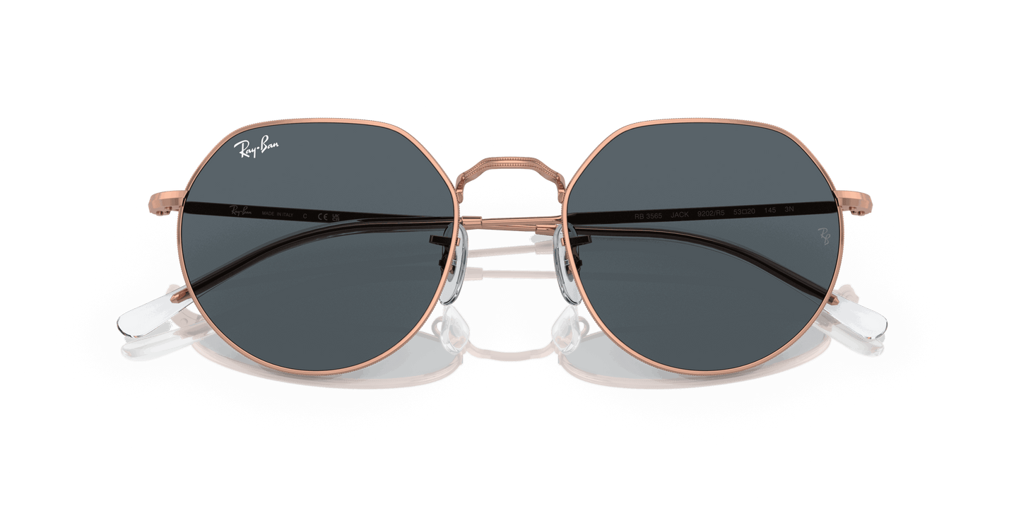 [Blue Lenses, Polished Rose Gold Frame]
