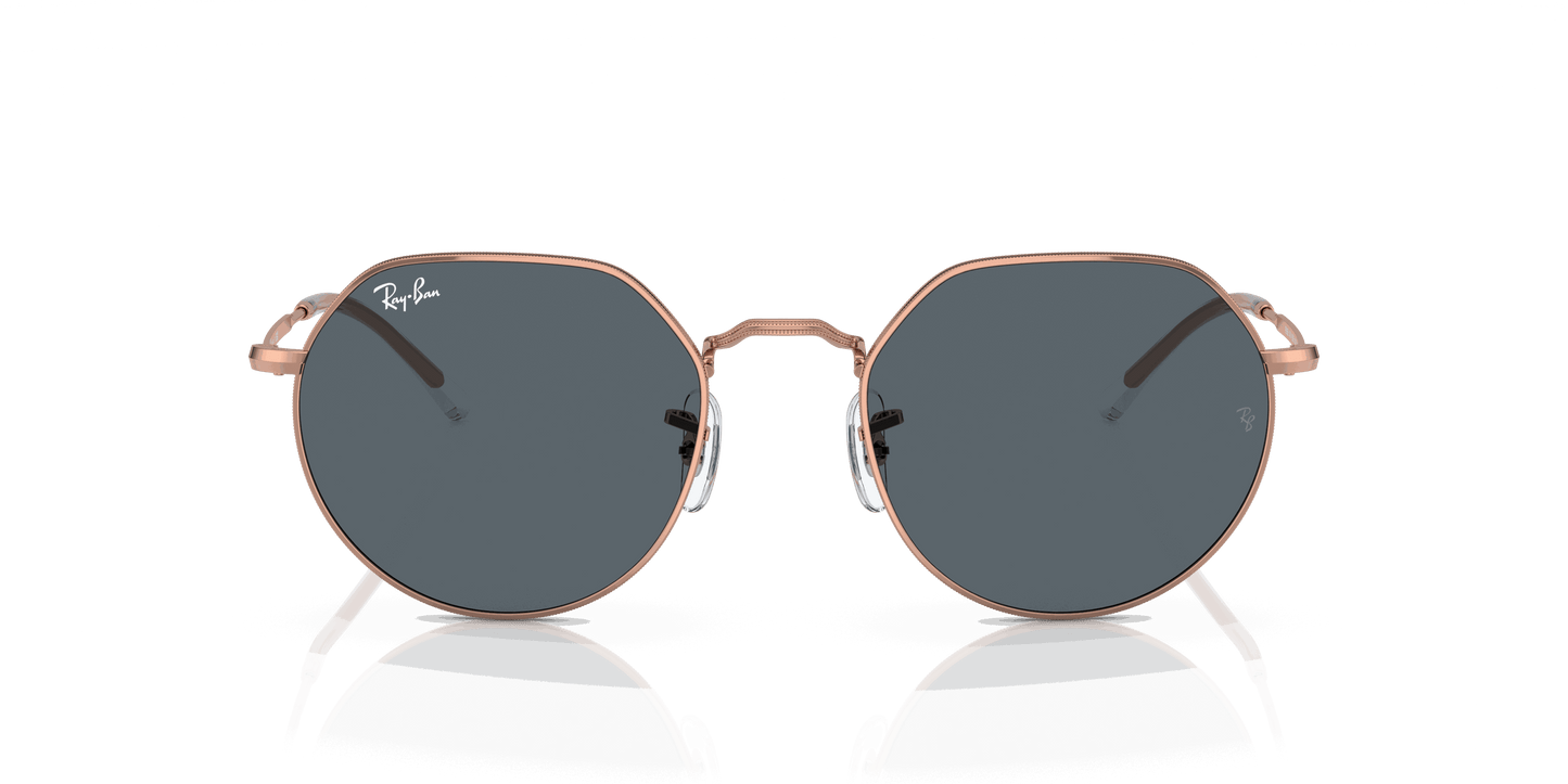 [Blue Lenses, Polished Rose Gold Frame]