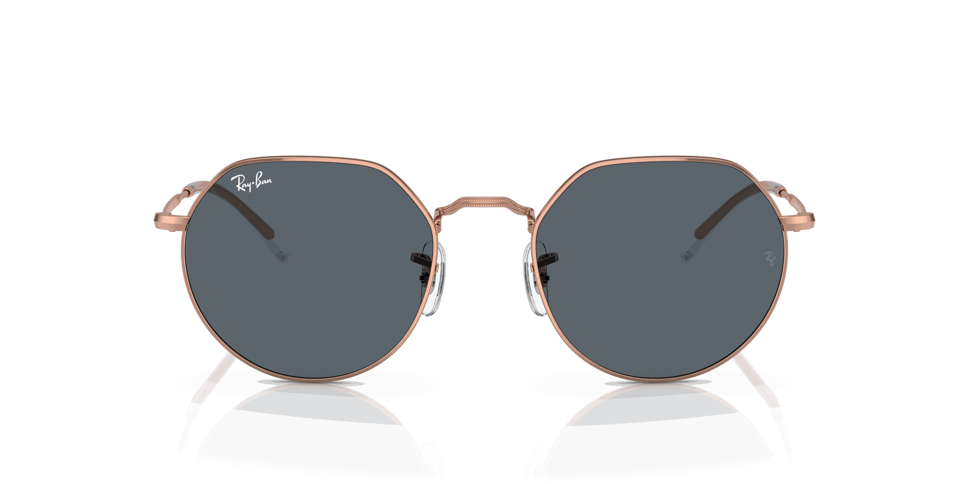 [Blue Lenses, Polished Rose Gold Frame]