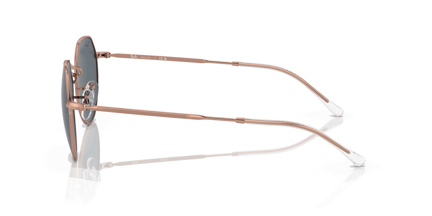 [Blue Lenses, Polished Rose Gold Frame]