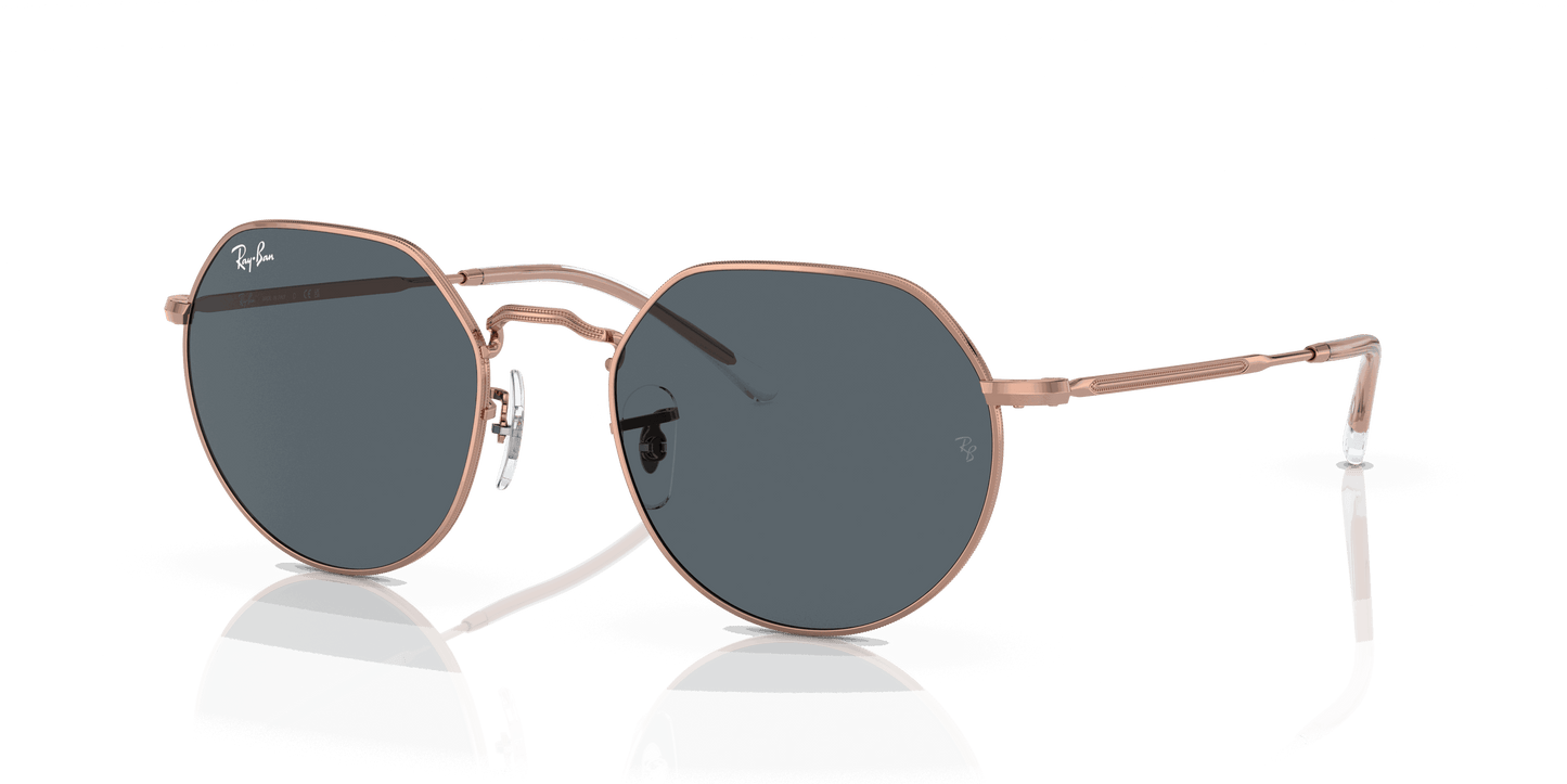 [Blue Lenses, Polished Rose Gold Frame]