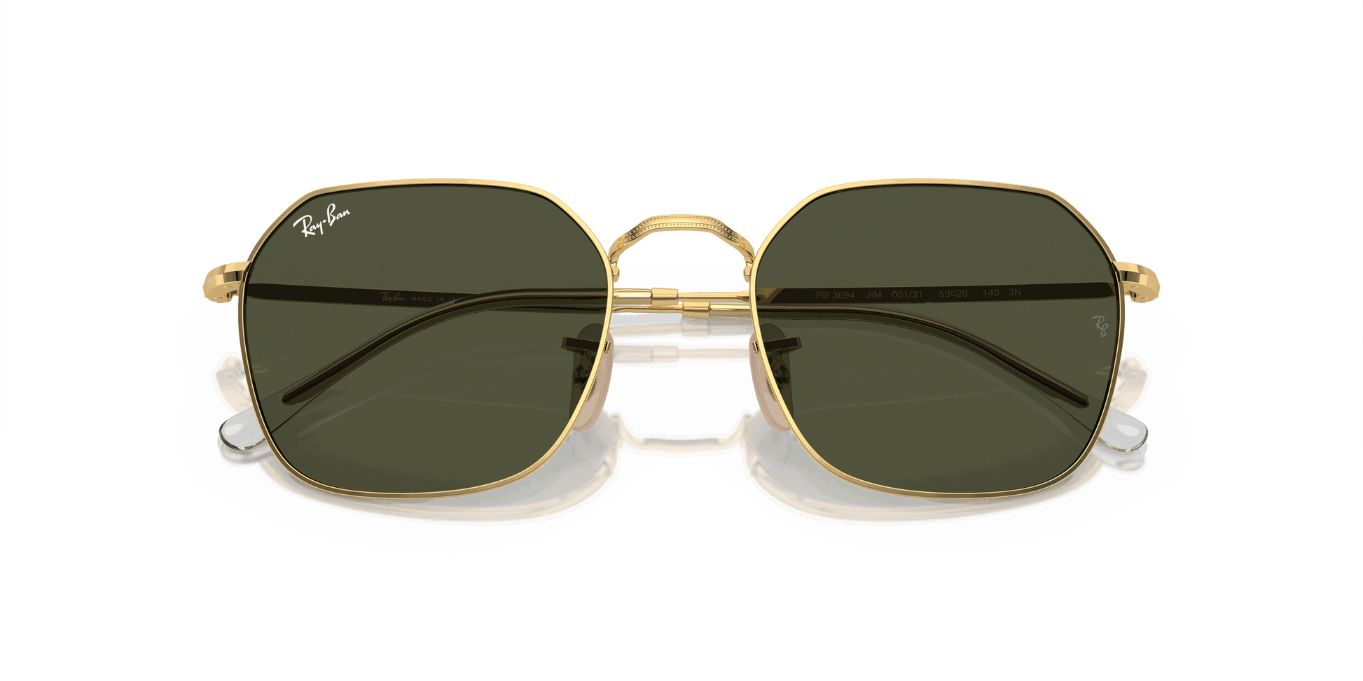 [Green Lenses, Polished Arista Gold Frame]