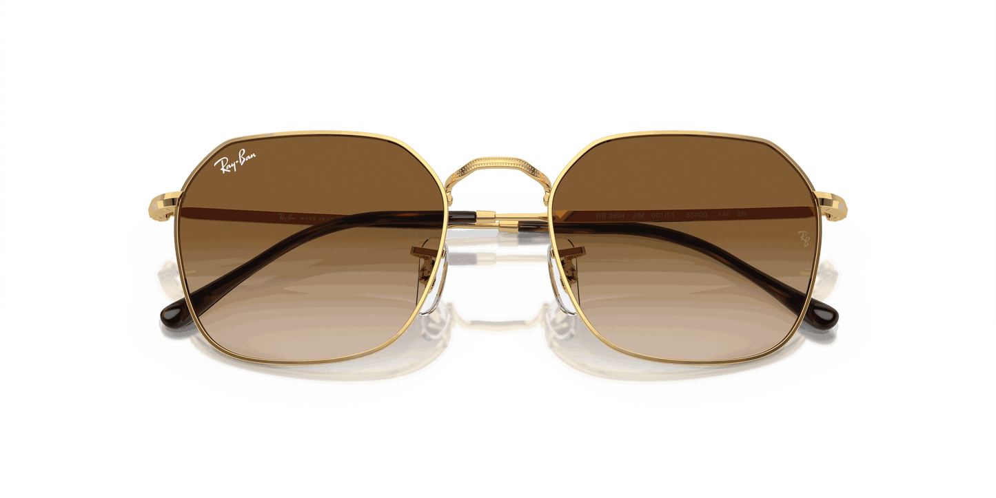 [Light Brown Lenses, Polished Arista Gold Frame]
