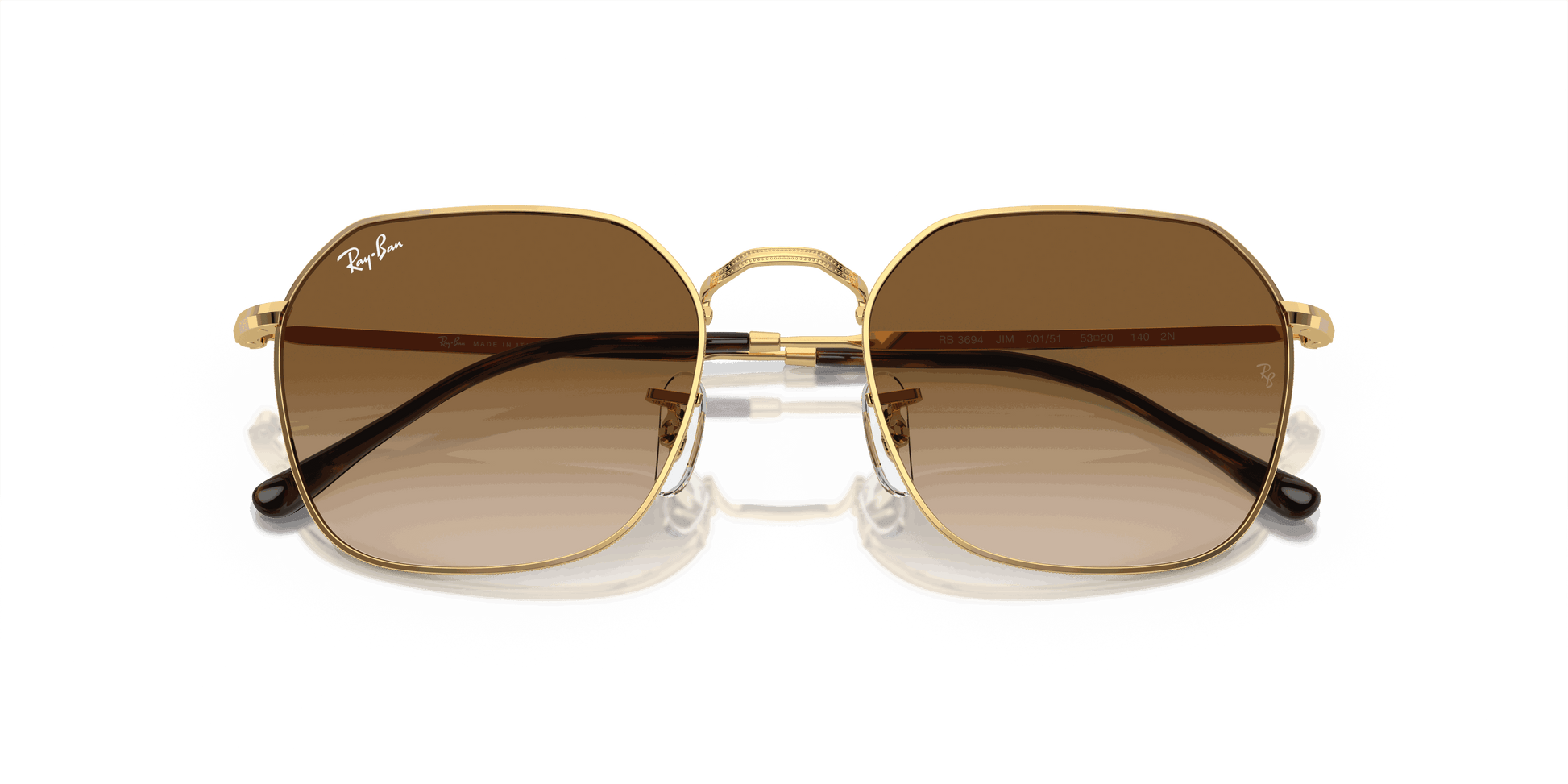 [Light Brown Lenses, Polished Arista Gold Frame]