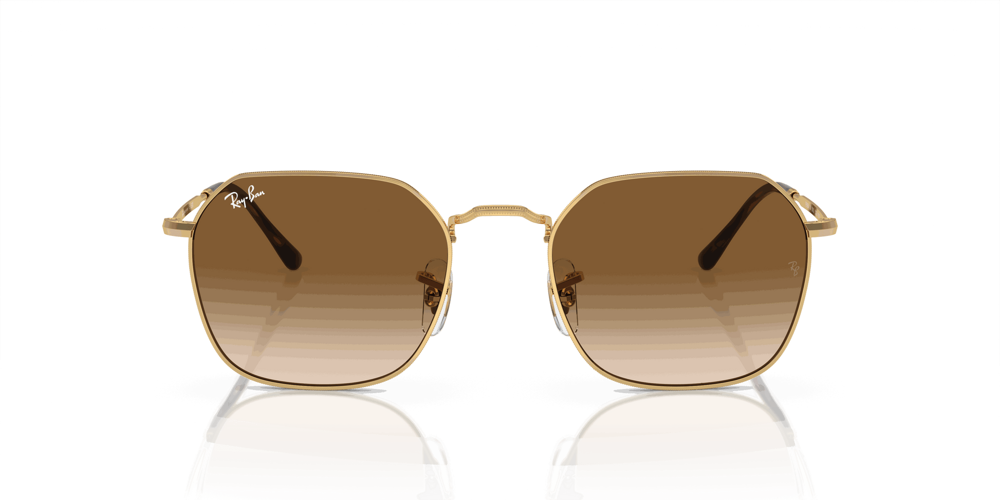 [Light Brown Lenses, Polished Arista Gold Frame]