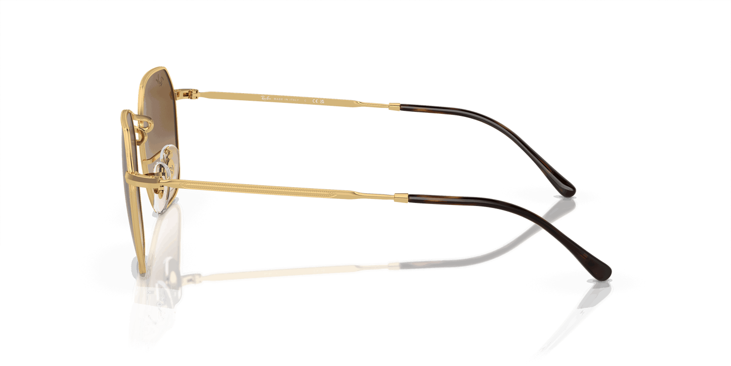 [Light Brown Lenses, Polished Arista Gold Frame]