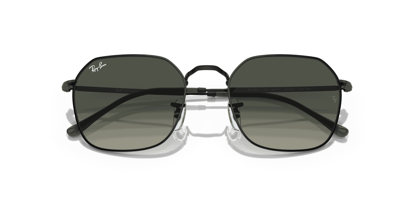 [Grey Lenses, Polished Black Frame]