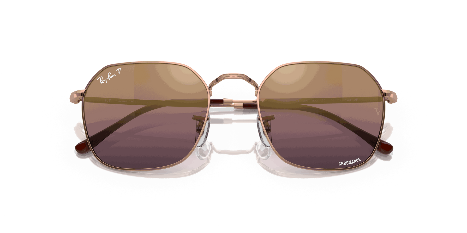 [Gold/Red Lenses, Polished Rose Gold Frame]