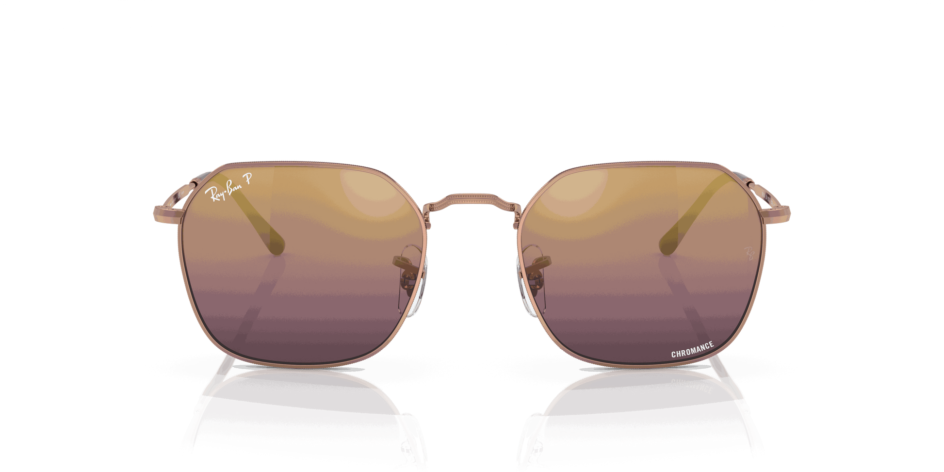 [Gold/Red Lenses, Polished Rose Gold Frame]