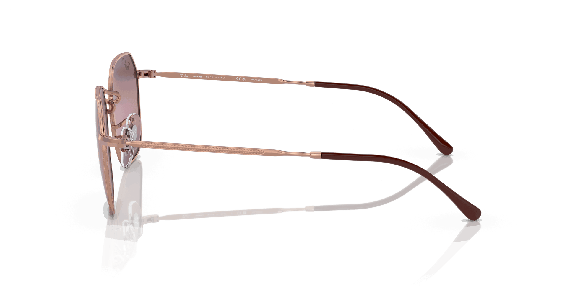 [Gold/Red Lenses, Polished Rose Gold Frame]