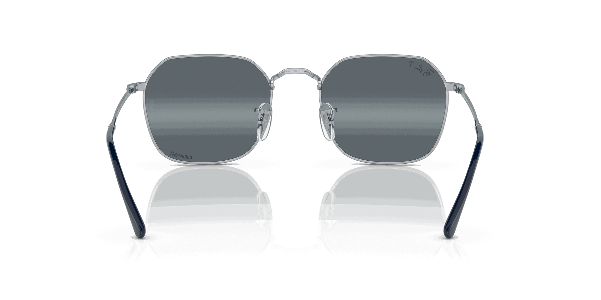 [Silver/Blue Lenses, Polished Silver Frame]
