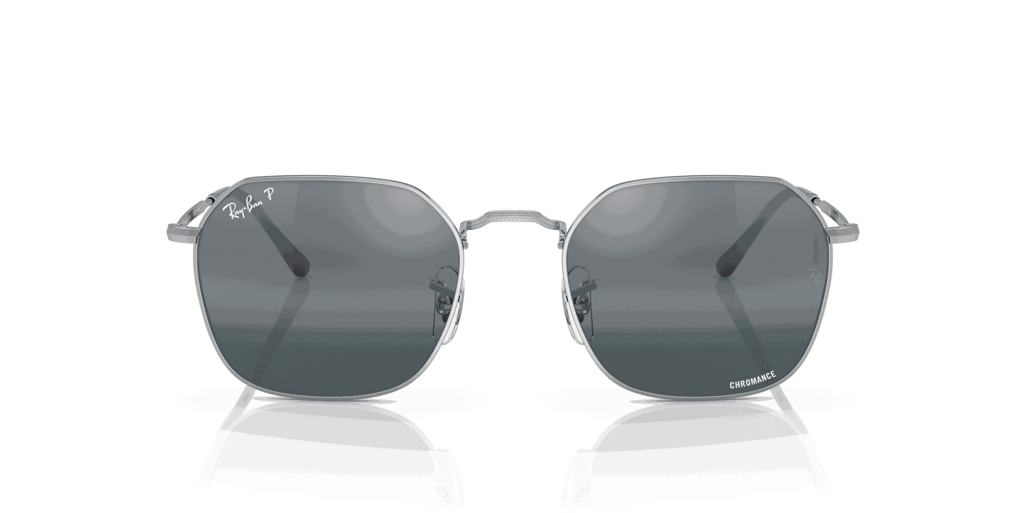 [Silver/Blue Lenses, Polished Silver Frame]