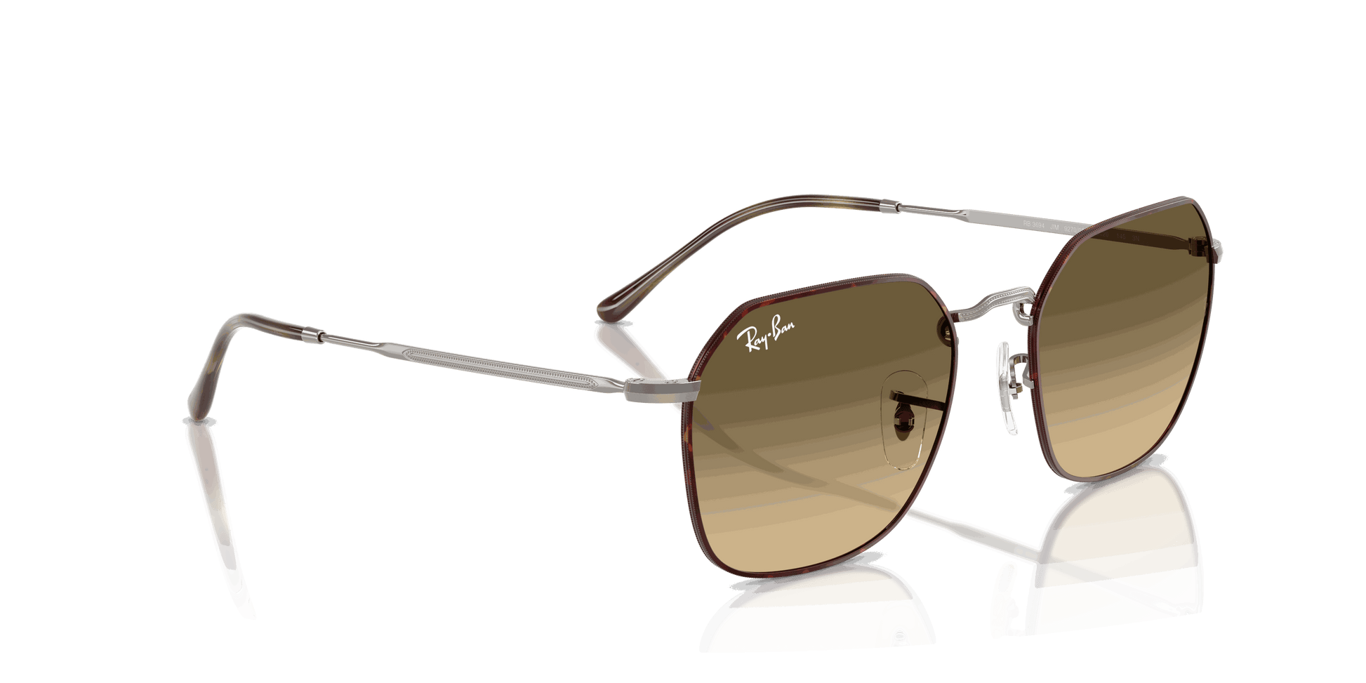 [Brown Vintage Gradient Black Lenses, Polished Havana On Gunmetal Frame]