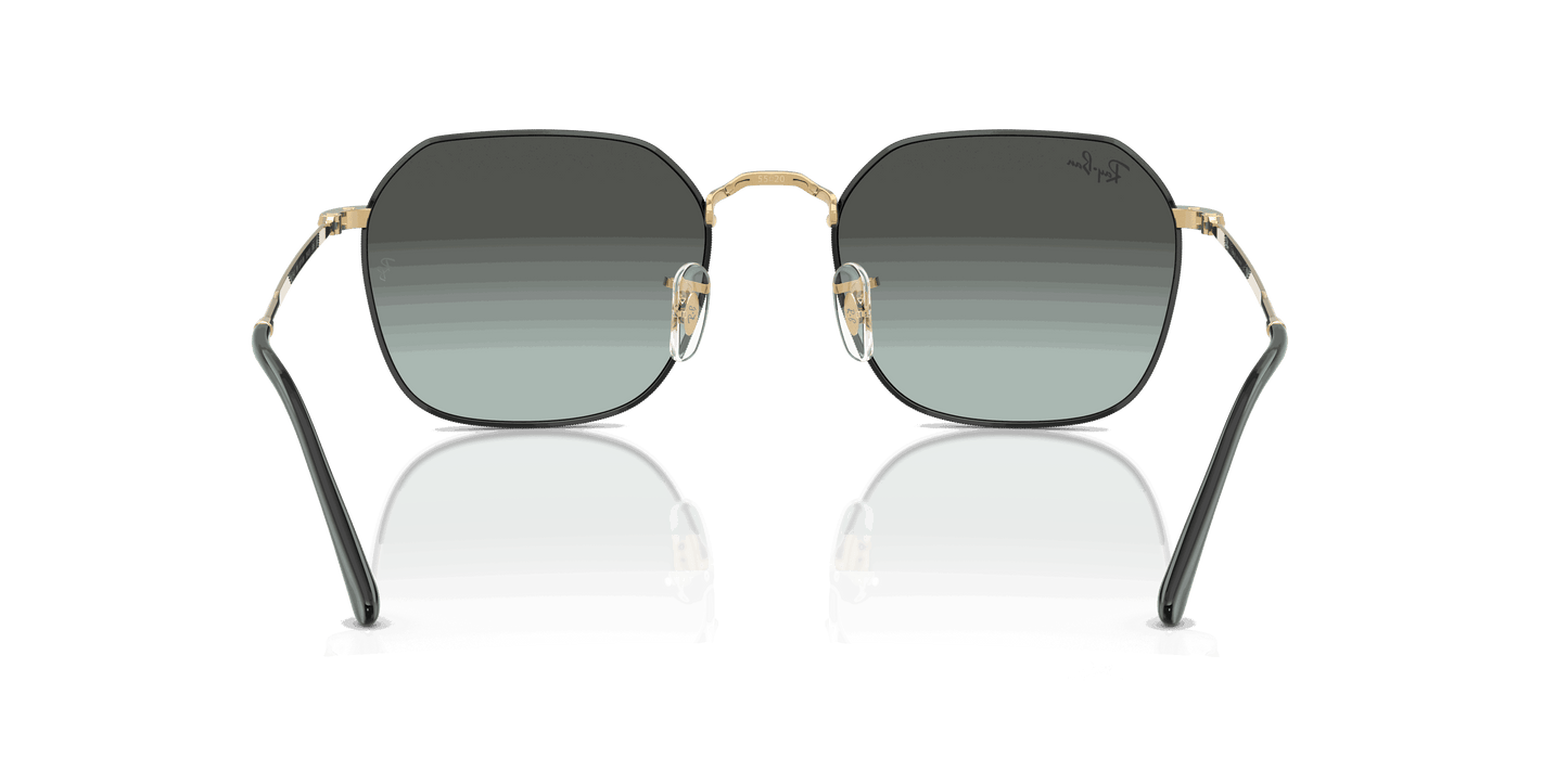 [Blue Vintage Gradient Black Lenses, Polished Black On Arista Frame]