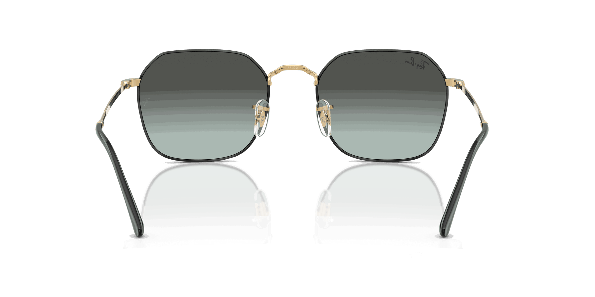 [Blue Vintage Gradient Black Lenses, Polished Black On Arista Frame]